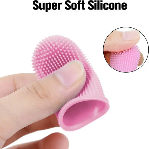 Brosse à dents pour animaux Super douce pour chien, brosse à dents à doigts pour chien et chat, nettoyage des dents, soin de l'haleine, brosse à dents en silicone non toxique, produits pour animaux